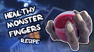 Healthy Halloween Recipe - Bloody Healthy Monster Fingers