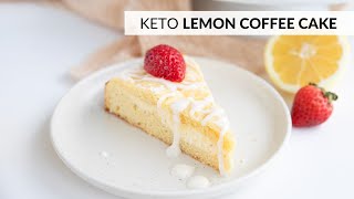 Keto Lemon Cream Cheese Coffee Cake 🍋🍋🍋
