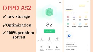 How to optimize and solve storage problem on OPPO A52 || Maria Allyssa