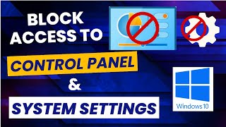 Block Access to PC Settings and Control Panel | Windows Group Policy Tutorial