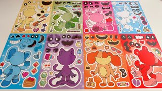 Making Poppy Playtime Chapter 3 Sticker Book + Smiling Critters #sticker #asmr #paperdiy