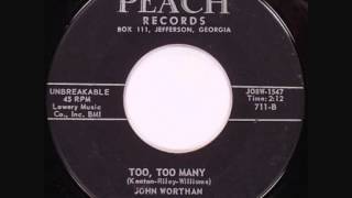John Worthan. 'Too, Too Many' Peach 1960