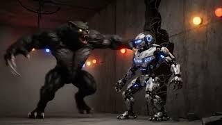 Bots Vs Beasts - Humanoid Robot vs Mutant Cat - Final Moments #Veo3
