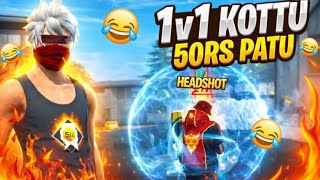 🔥Free Fire Telugu Live 1v1 Giveway 50 Guild Trails Reactions Your Gameply #maheen#team #mhnshorts