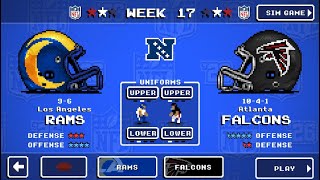 NFL Retro Bowl 26: Atlanta Falcons VS Los Angeles Rams #nfl 