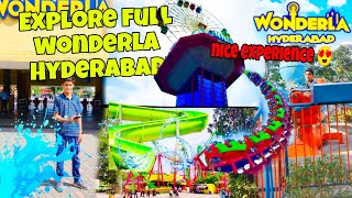 Explore full  𝕎𝕠𝕟𝕕𝕖𝕣𝕝𝕒 ℍ𝕪𝕕𝕖𝕣𝕒𝕓𝕒𝕕 water park 🏞️ 😍😍|Hyderabad |best vlog #vlog /full explore 😍😍
