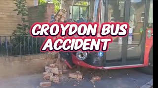 Croydon accident on 6/7/24 involving 2 buses & 2 cars