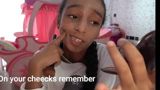 I tried to put makeup with Aseel