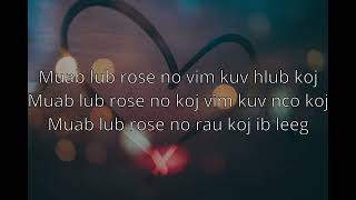 The Sounders - Lub Paj Rose (Lyrics)