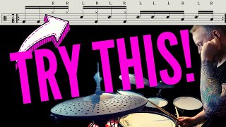 QUICK DRUM LESSON ON THIS 1 BAR 16th NOTE GROOVE IN 7/8   W/whelan drums