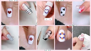 Easy & Elegant:  Simple Nail Designs for Beginners! 2023💅Part 2🦋🌹