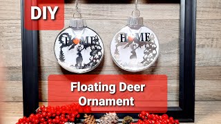 Floating floating vinyl image ornament