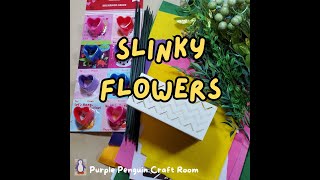 Slinky Flowers DIY crafting video