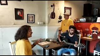 Random Jam with @moshin and @sunny.tauras.. #NaJaa #MohdRafi #Jam #unplugged #musiclovers #livejam