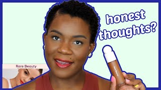 RARE BEAUTY by Selena Gomez|FULLFACE| REVIEW|WEAR TEST|DARK SKIN|_ItsGillyy
