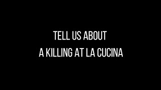 A Message from Jack Grinhaus on A KILLING AT LA CUCINA