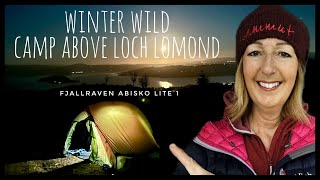 Winter Wild Camp Above Loch Lomond: Fjallraven Abisko Lite 1