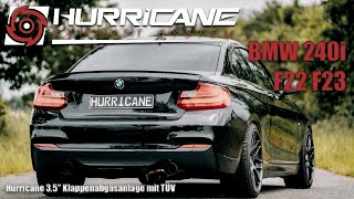 BMW M240i F22/F23 in 3,5" - Straight Pipe Klappenauspuff - Hurricane Exhaust