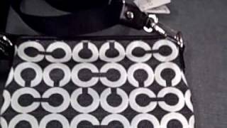 Coach Op Art Peyton Swingpack Bag Purse Signature Fabric 43466 at Dream Adventures