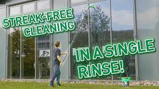 Why you can work much faster with UNGER pure water cleaning than before