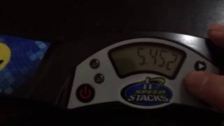 Speed Stacks Cycle in 5.452 Seconds! First 5.4 on tape and first 8 Overall!!!