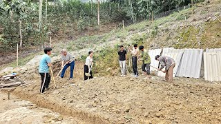 Trieu Dung Completed The Foundation For Her New House And Set Up Temporary Accommodation