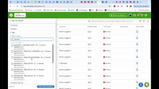 Checking student and/or class post-secondary goals in Schoolinks