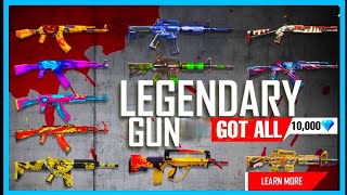 LEGENDARY GUN SKIN OPEN | FREE FIRE OLL GUN SKINS OPEN | GAMING SOURAV |