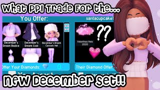 What People Offer For the NEW December Dream Set!! Roblox Royale High Trading!