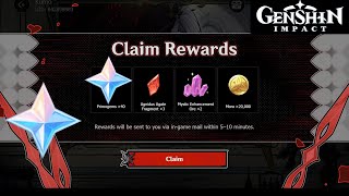 Surprise Easy Free Primos In Genshin Impact Web Event 4.5 | Live Now
