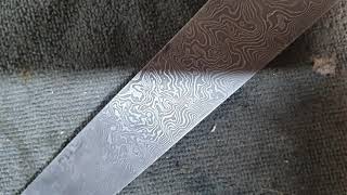 13" Damascus Bowie