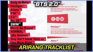 BTS ARIRANG Tracklist: My Honest Reaction and Breakdown