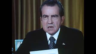 PRES  NIXON DEFENDS HIS OFFICE ON WATERGATE CHARGES