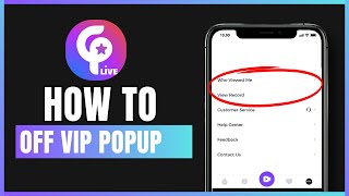 How to turn off VIP popup on Spark Live