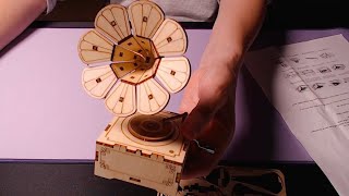 Maquette boîte à musique phonographe - Rediff live Whispering ASMR FR