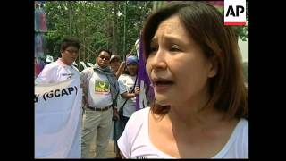 Protestors gather for "Stand Up" against poverty campaign