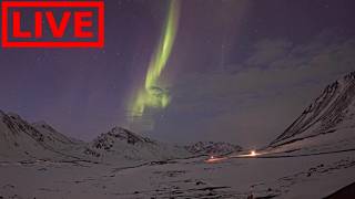 🌎 LIVE Greenland Auroras Northern Lights | Relaxing Music