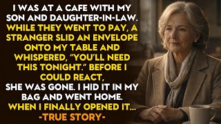 HER TRUE STORY 👵💔 At A Cafe, A Stranger Left Me An Envelope And Said “You’ll Need This Tonight”