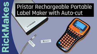 Pristar Rechargeable Portable Label Maker with Auto-cut