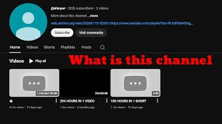 What is this channel Shinywr (New longest video on Youtube)
