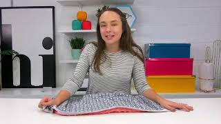 HOW TO SEW A BABY BLANKET THE EASY WAY