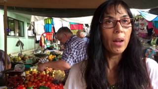 Buying Vegetables and Learning Their Spanish Names at the Market, Ajijic Mexico