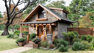 16'x21' (5x7m) Finding Peace in This SMALL HOME | So Warm & Lovely