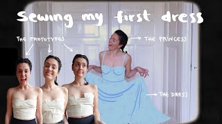 I made a wedding guest dress and I look like a princess| VLOG