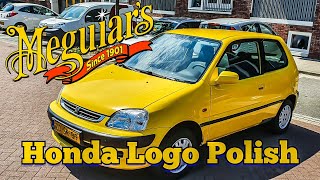 Honda Logo (mat)geel polijsten met Meguiars Ultimate Compound