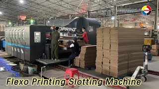 Full Computerized Flexo Printing Slotting Machine Die Cutter Vacuum Transfer