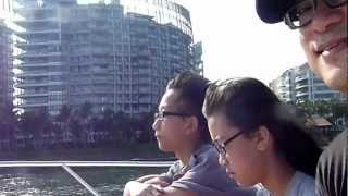 Lazy afternoon cruise back to the Keppel Bay Marina after a half day swim at the Lazarus lagoon