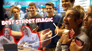 Reacting to our BEST STREET MAGIC VIDEOS!! + Giveaway Winner
