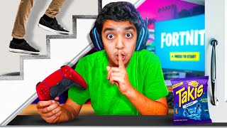 I built a SECRET ROOM to hide from my Parents! 🤫 (FORTNITE!)