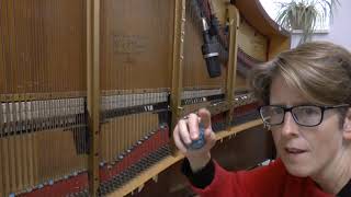 Children's pieces for inside piano: using an ebow